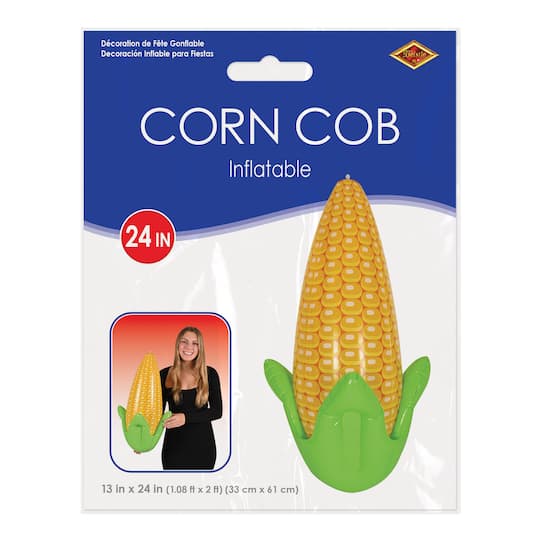 Beistle 24" Yellow Inflatable Corn Cob